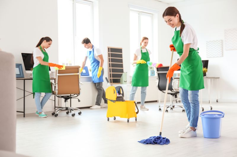 Local Commercial Cleaning pros at work